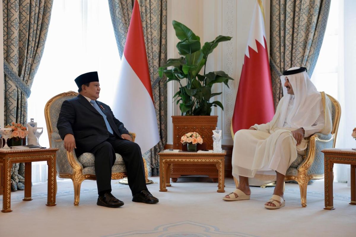Temui Emir Qatar, Presiden Prabowo Bahas Kerja Sama Strategis